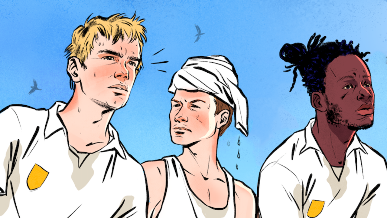 black midi son (el en orden de la foto): Cameron Picton (voces, bajo, sintetizadores), Geordie Greep (voz líder y guitarra) y Morgan Simpson (batería).