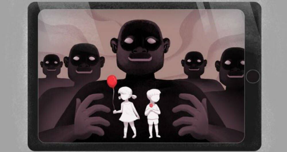 Ilustración pedógilos tamaño Semana