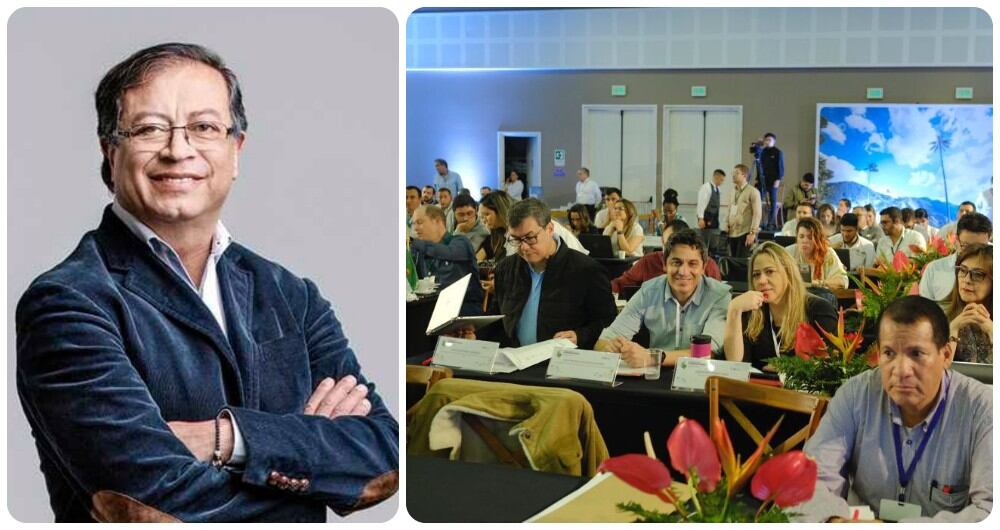 Gustavo Petro se reúne con los gobernadores del país.
