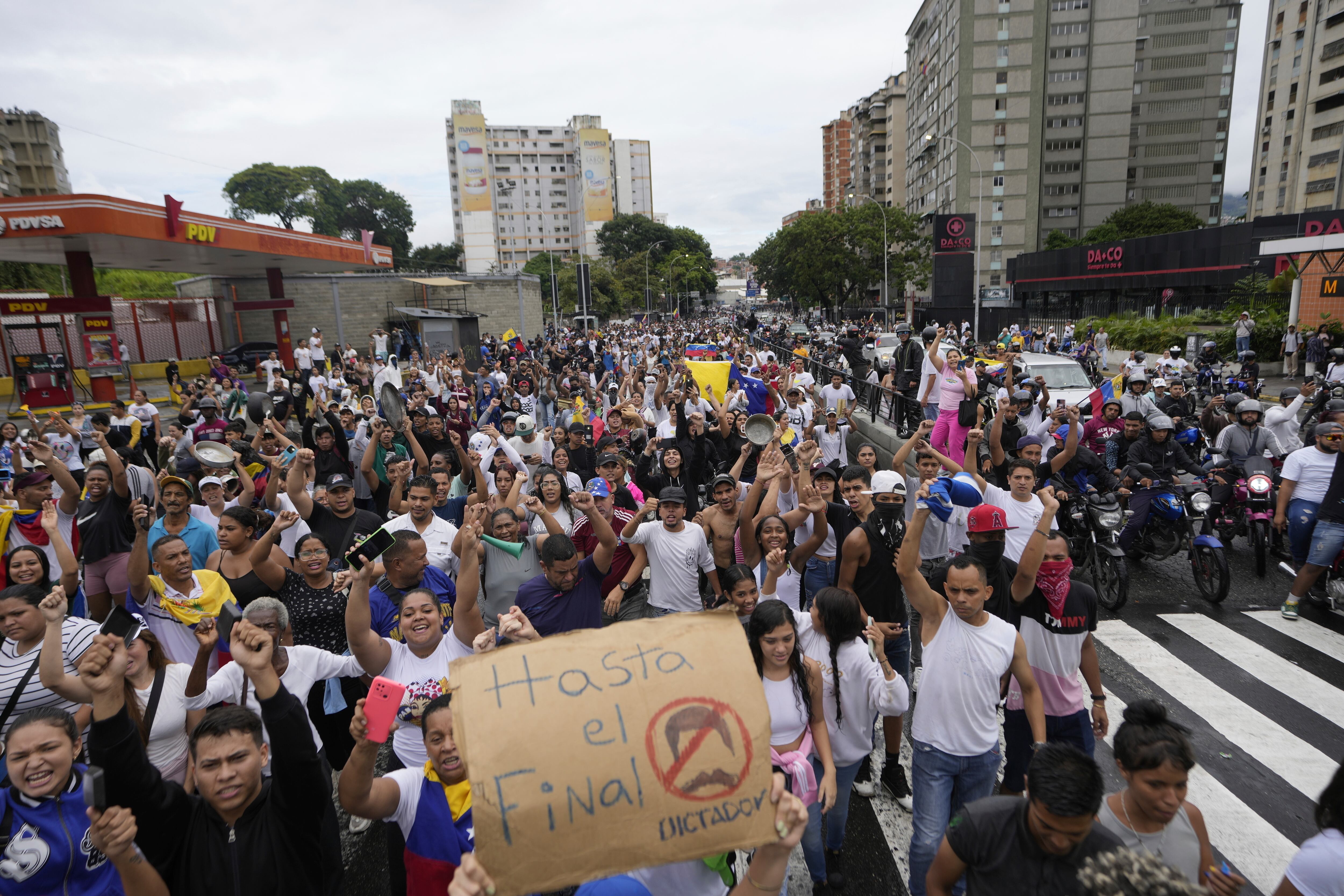 Manifestaciones en Caracas.
