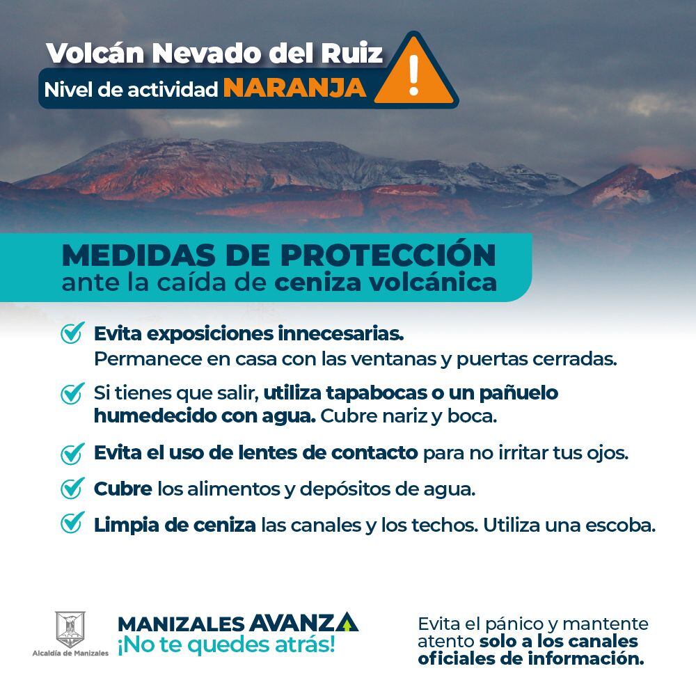 El volcán sigue siendo monitoreado las 24 horas del día