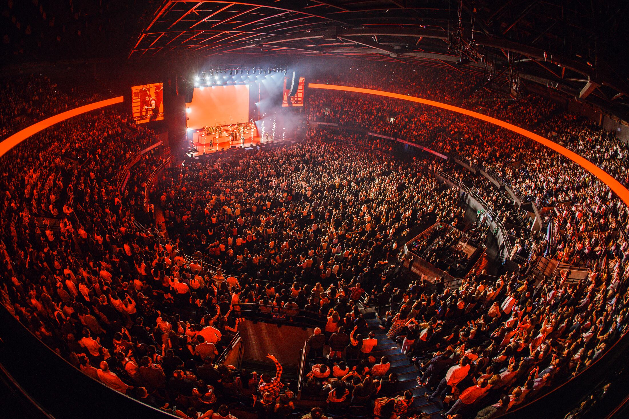 Concierto de Fonseca en el Movistar Arena de Bogotá.