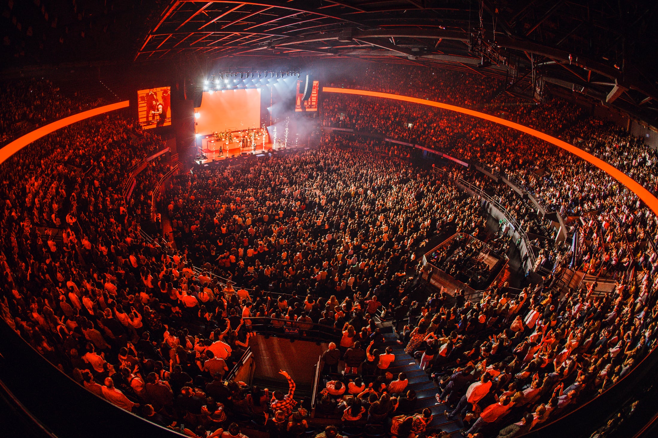 Concierto de Fonseca en el Movistar Arena de Bogotá.