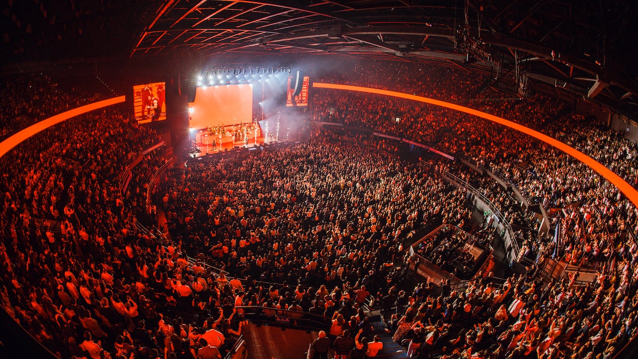 Así se vio el concierto de Fonseca en el Movistar Arena de Bogotá.