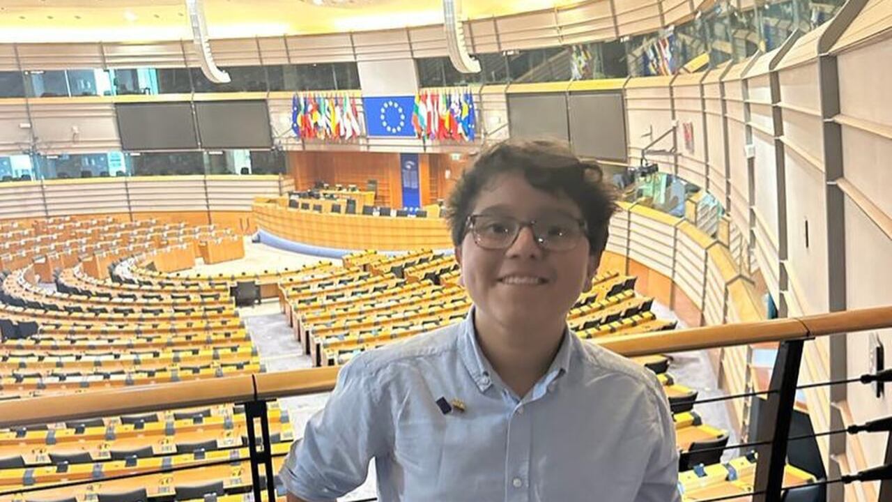 Francisco Vera, de 14 años, compartió su intervención en redes sociales.