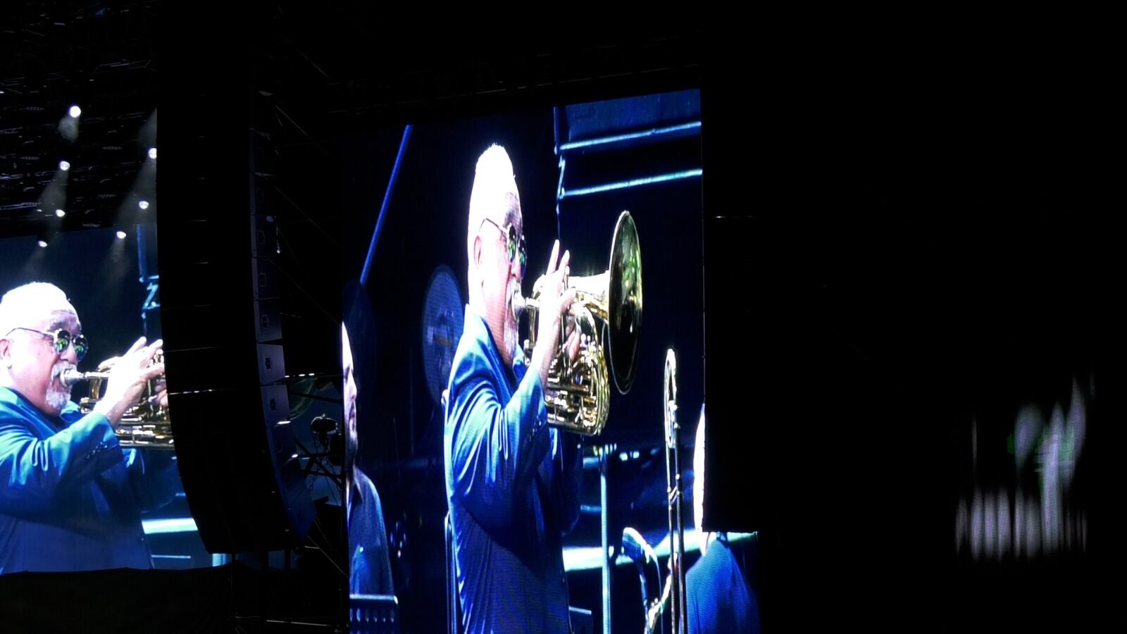 Willie Colón en su presentación en la Feria de Cali este 27 de diciembre.