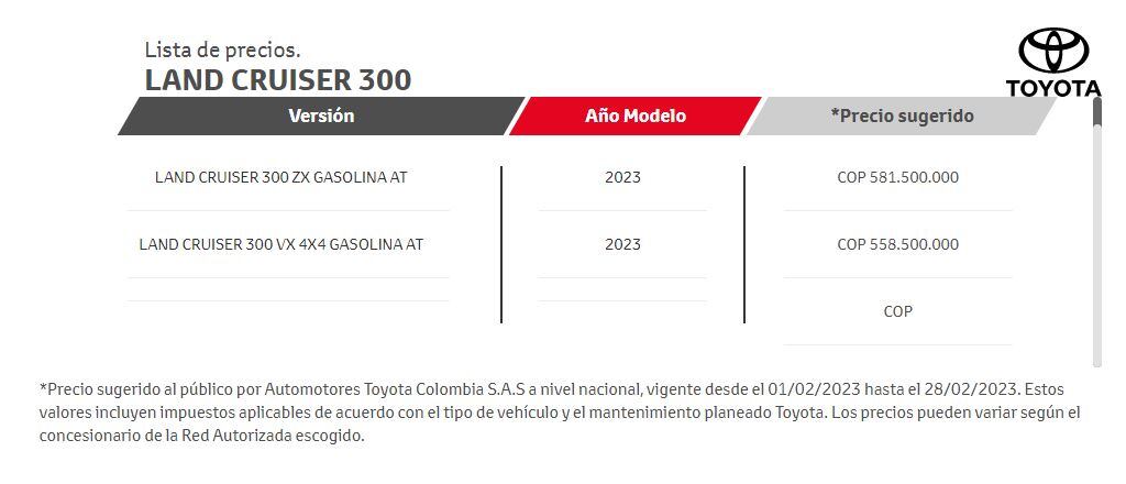 Esta camioneta tiene un valor de 581 millones de pesos