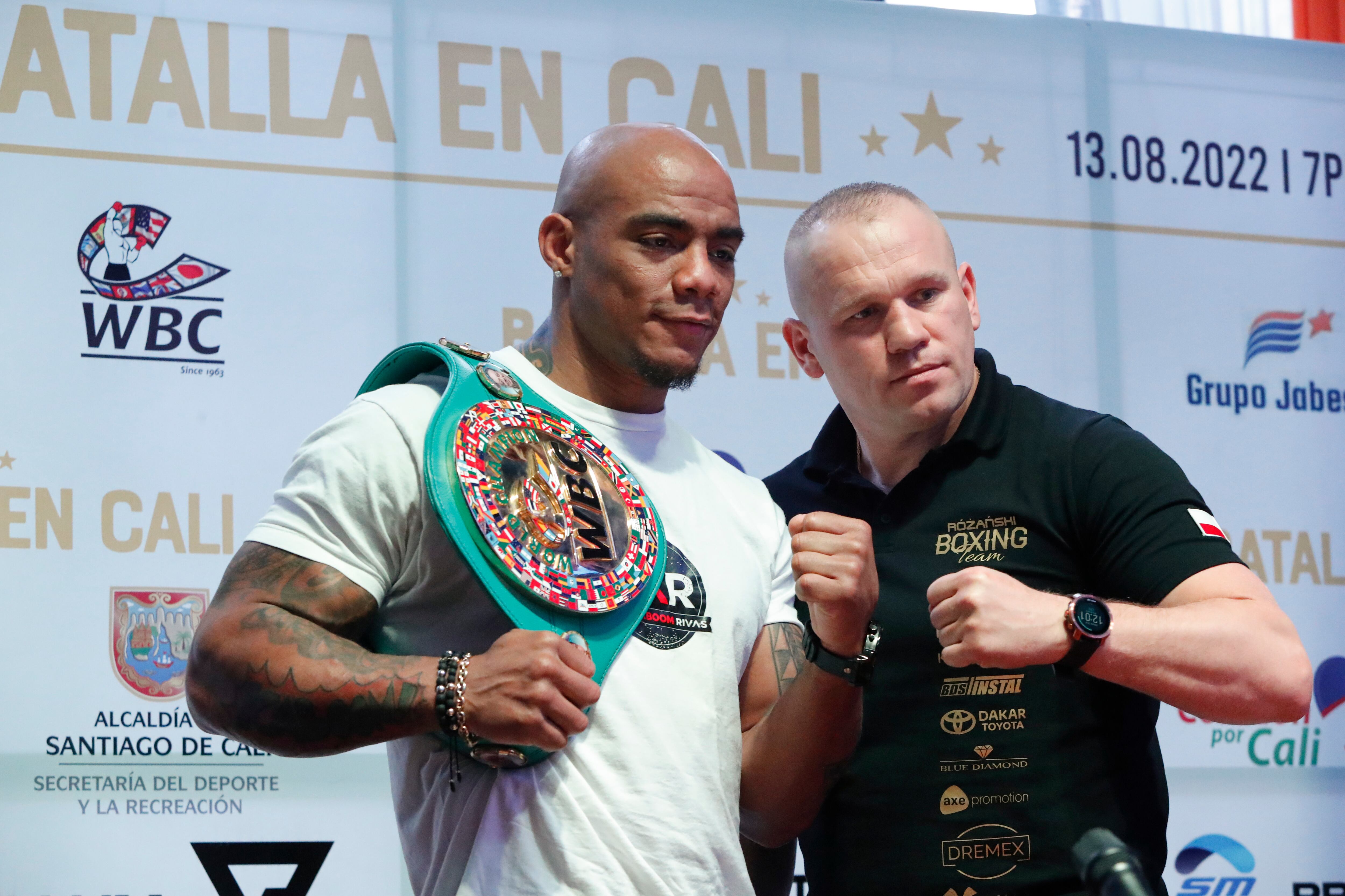 El boxeador colombiano Óscar Rivas 'kaboom'  realizará su primera defensa del título Mundial del peso Bridge del Consejo Mundial de Boxeo contra el polaco Lukasz Rozanski el próximo 13 de agosto en el estadio Pascual Guerrero de Cali
Bogota abril 26 del 2022
Foto Guillermo Torres Reina / Semana