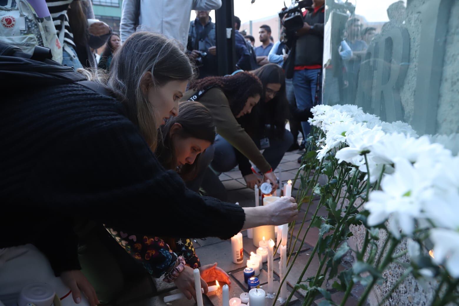Plantón en la Universidad Javeriana por la Dra. Catalina Gutiérrez