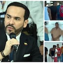 Abelardo De La Espriella y los hombres capturados que fueron trasladados de penitenciario.