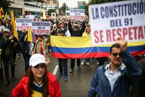 MARCHAS 21 DE ABRIL EN CONTRA DEL GOBIERNO DEL PRESIDENTE GUSTAVO PETRO EN BOGOTÁ