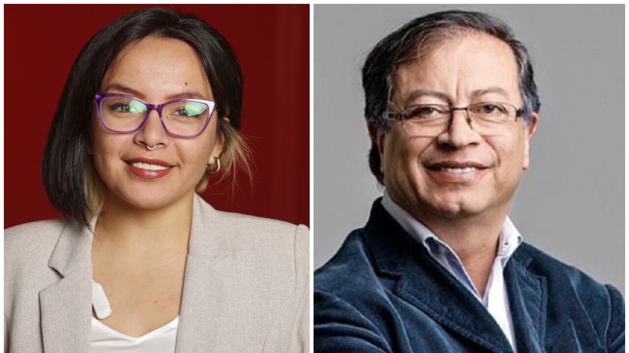 La representante a la Cámara Jennifer Pedraza y el presidente Gustavo Petro