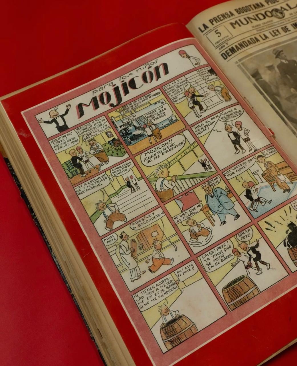 Se estima que Adolfo Samper publicó más de 600 tiras de Mojicón.