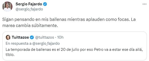 Sergio Fajardo respondió a seguidores petristas.