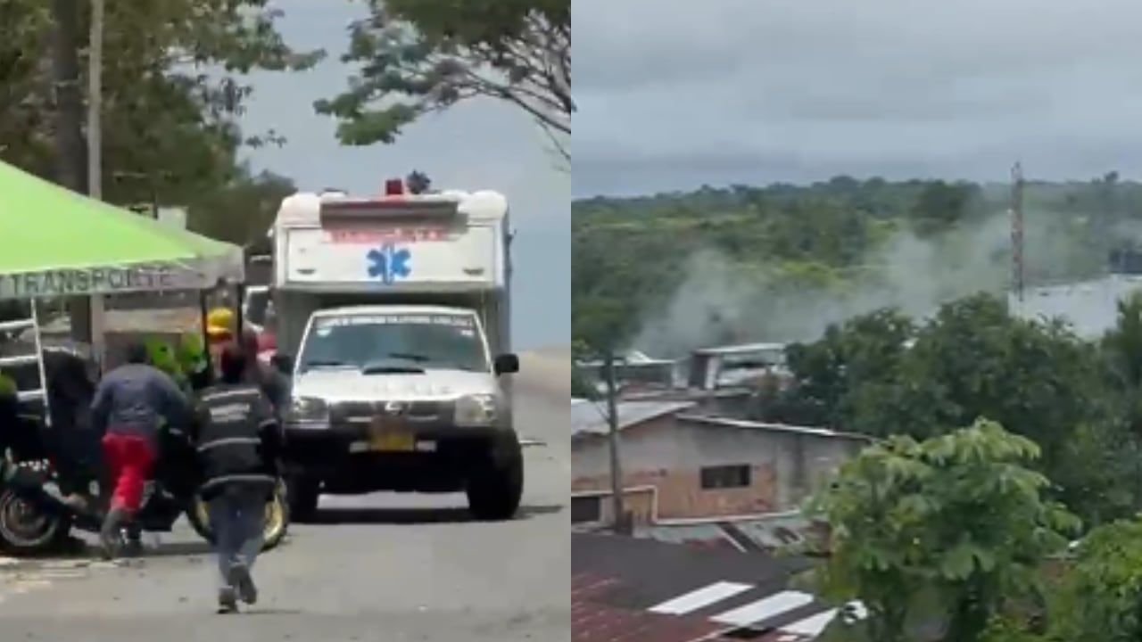 Imágenes del ataque armado en Tunía, Cauca.