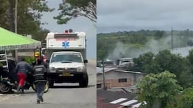 Imágenes del ataque armado en Tunía, Cauca.