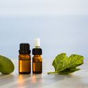 Fig aromatherapy essential oils in bottles