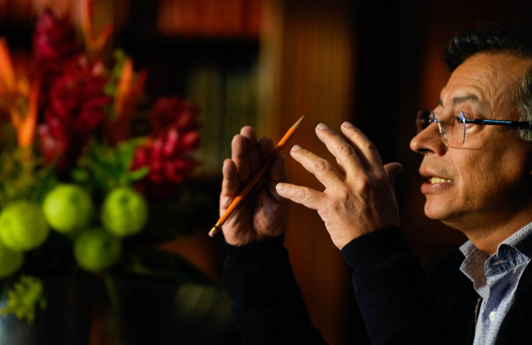 El presidente, Gustavo Petro, en su alocución presidencial, el 5 de agosto de 2025 en Bogotá