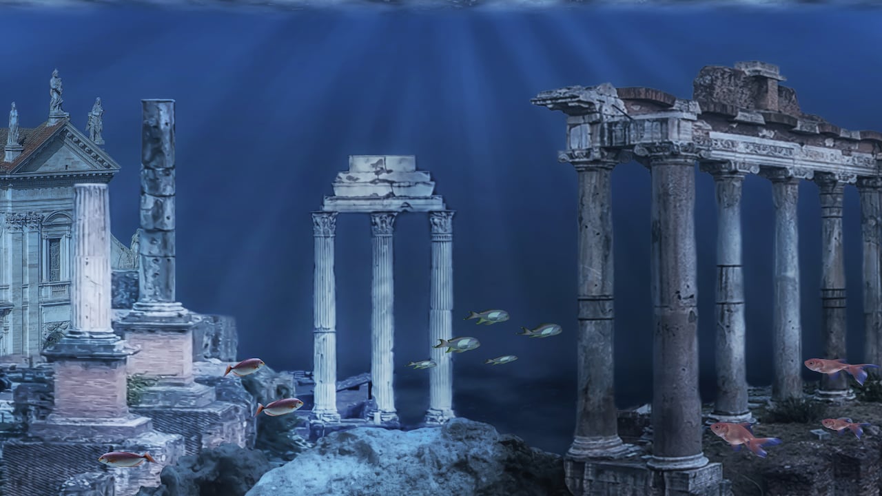 Sumergida en las profundidades de un lago, una ciudad antigua despierta la curiosidad de arqueólogos y aventureros.