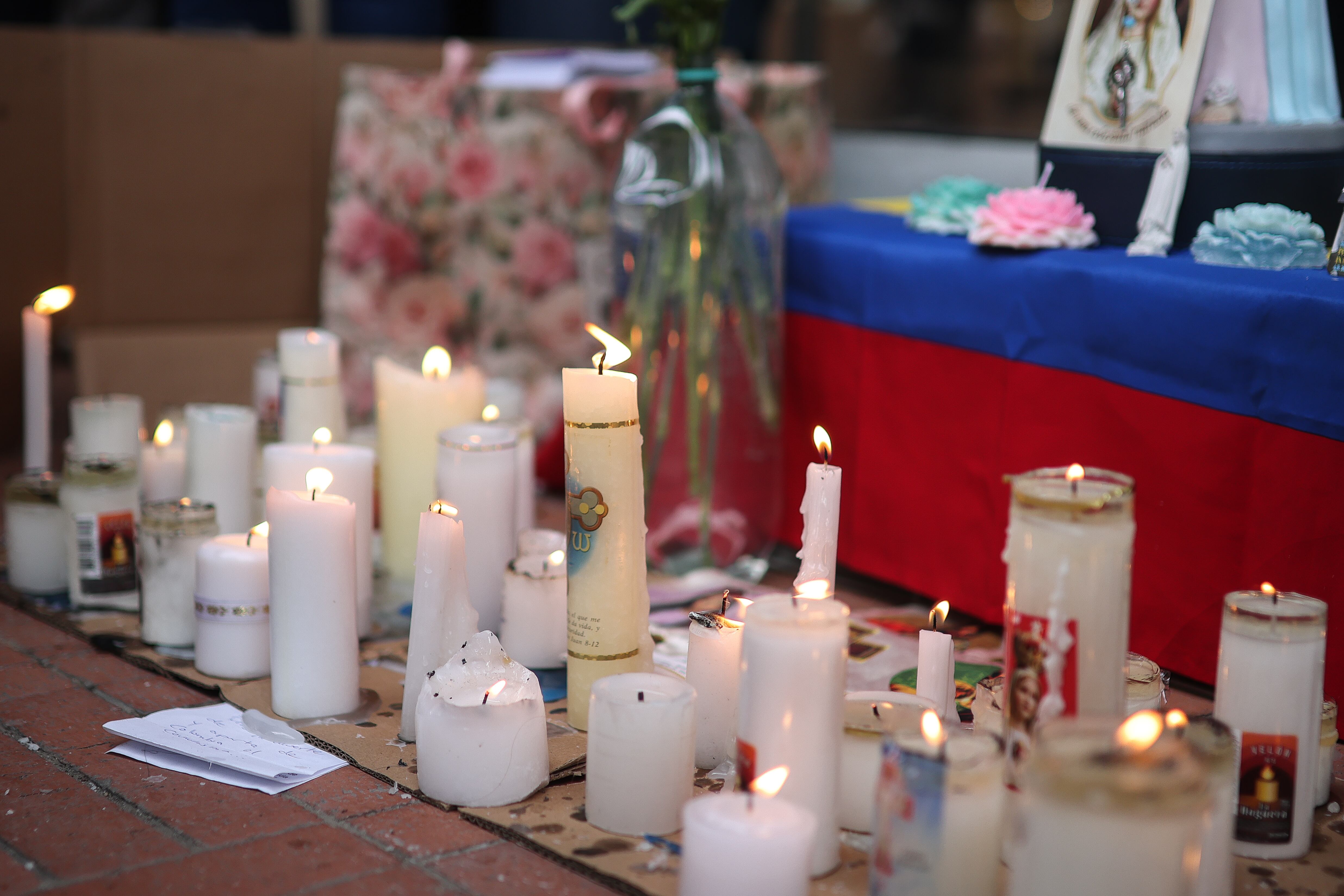 Jornada de oración por la salud del Senador Miguel Uribe Turbay, en la Fundación Santa Fe