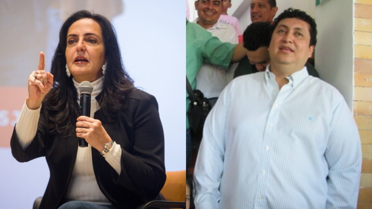 En la imagen, María Fernanda Cabal y Jhon Jairo Torres.