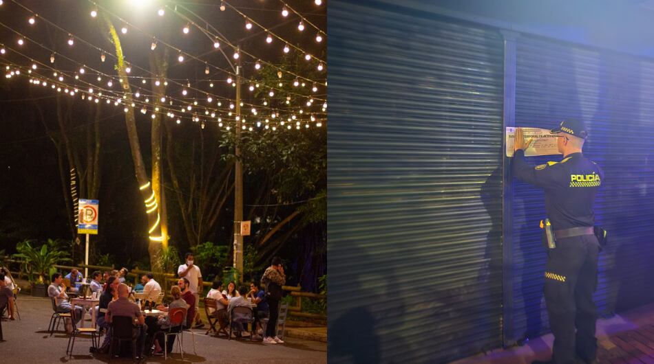 Batalla campal en Provenza. Imagen 1: referencia de Provenza, no corresponde a los hechos narrados. Imagen 2: local cerrado por riña múltiple en Provenza.