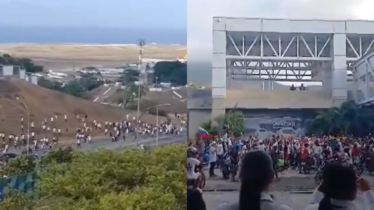 Es tenso el panorama que se vive en la terminal aérea.