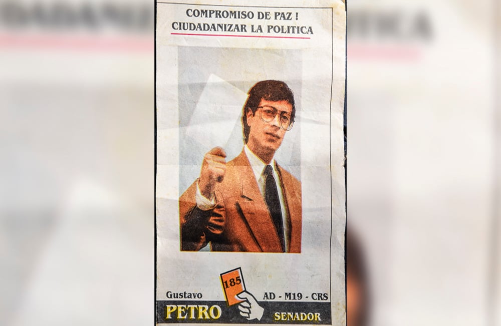 Petro fue uno de los desmovilizados del M-19; posteriormente se lanzó al Congreso.