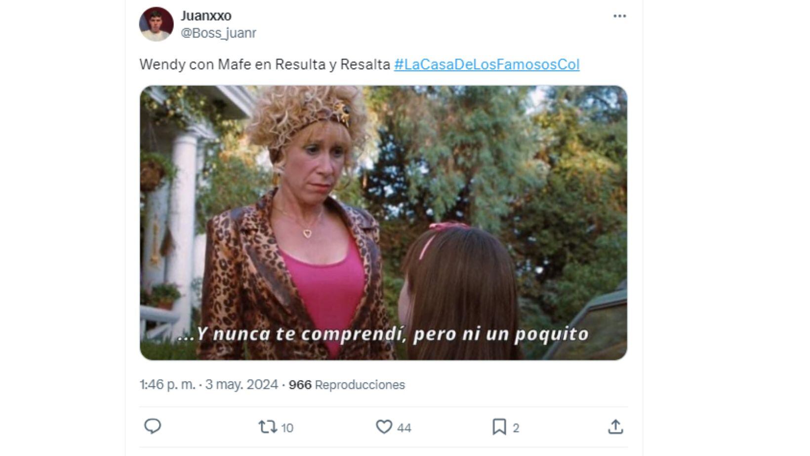Los mejores memes del ingreso de Wendy Guevara a 'La casa de los famosos Colombia'; sus gestos al escuchar a Mafe provocaron risas