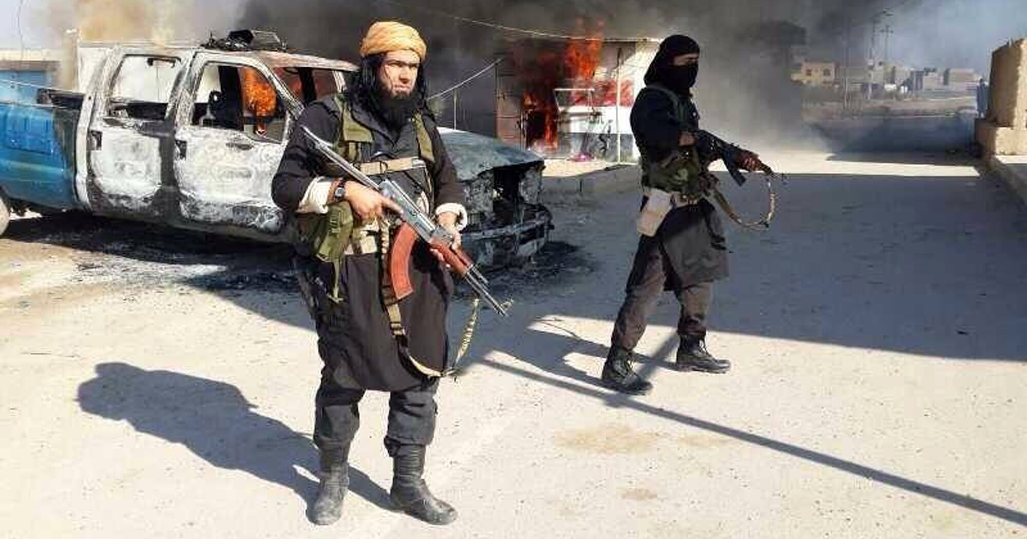 Tropas del Estado Islámico. Foto: AP