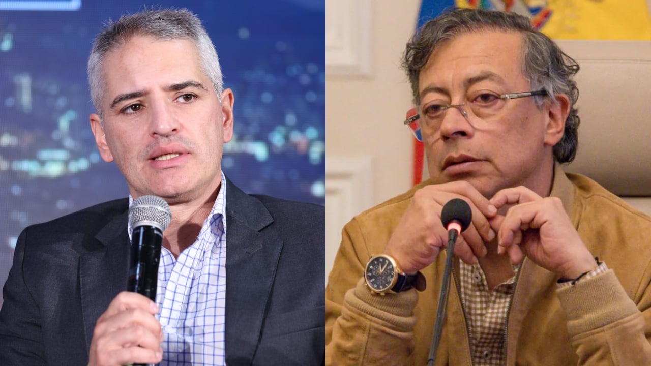 Gobernador Andrés Julián Rendón y el expresidente Gustavo Petro.