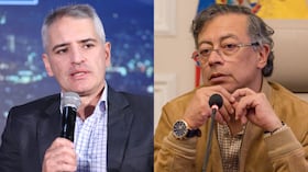 Gobernador Andrés Julián Rendón y el expresidente Gustavo Petro.