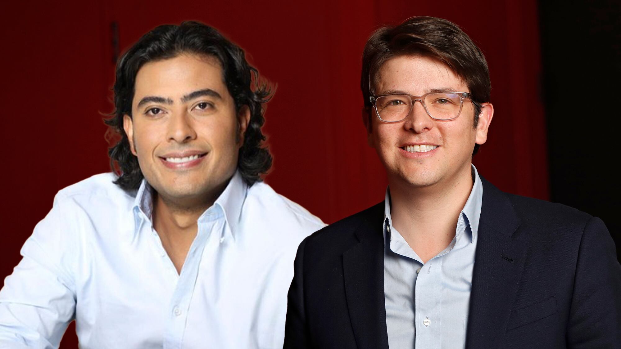 Nicolás Petro y Miguel Uribe