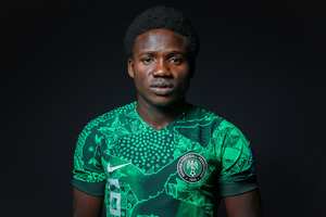 MENDOZA, ARGENTINA - MAY 19: Daniel Bameyi of Nigeria poses for a photograph during the official FIFA U-20 World Cup Argentina 2023 portrait session on May 19, 2023 in Mendoza, Argentina. (Photo by Buda Mendes - FIFA/FIFA via Getty Images)