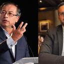 El candidato presidencial Gustavo Petro y el abogado Miguel Ángel del Río.