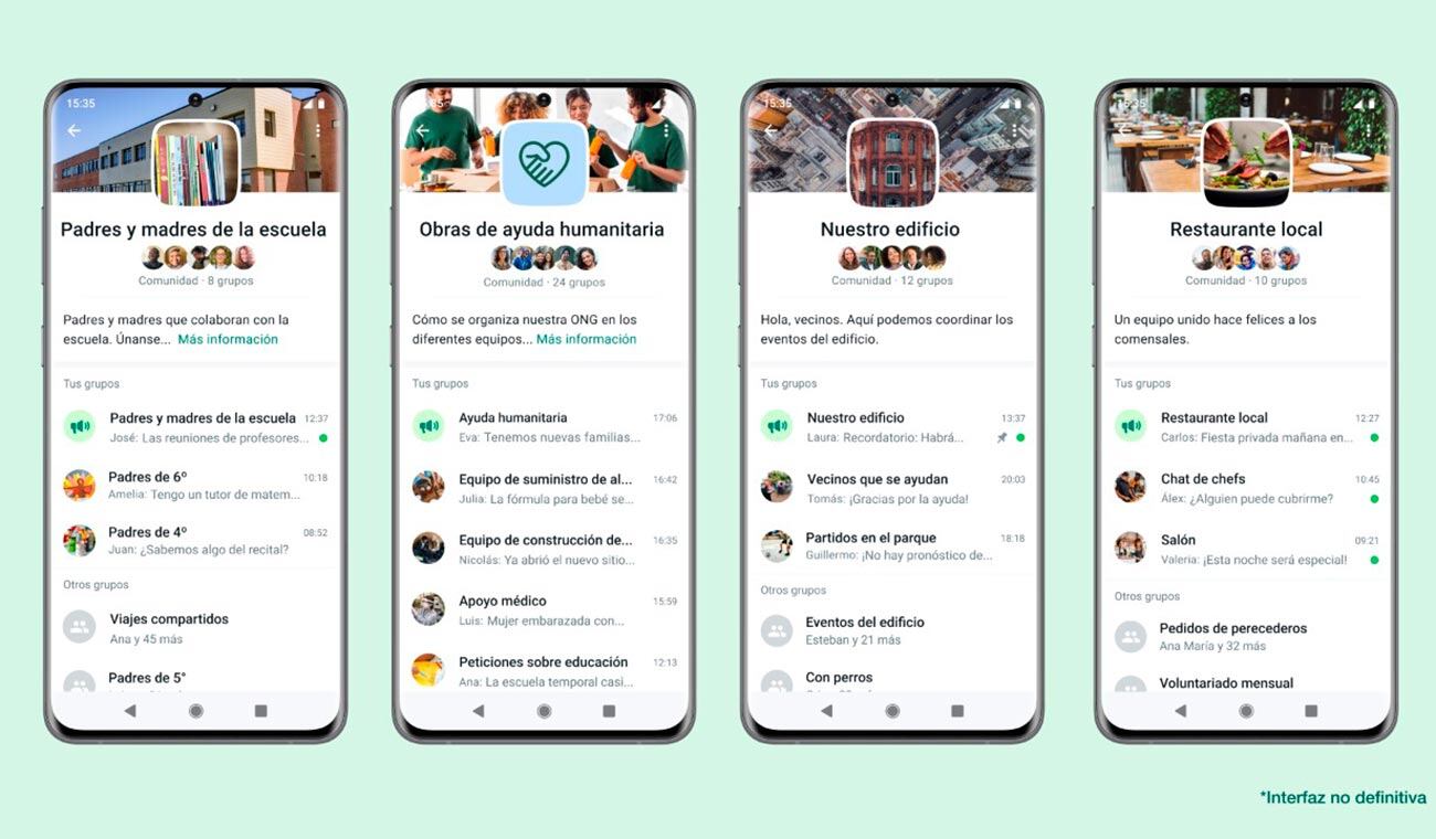 Las comunidades en WhatsApp permiten administrar varios grupos en la app.