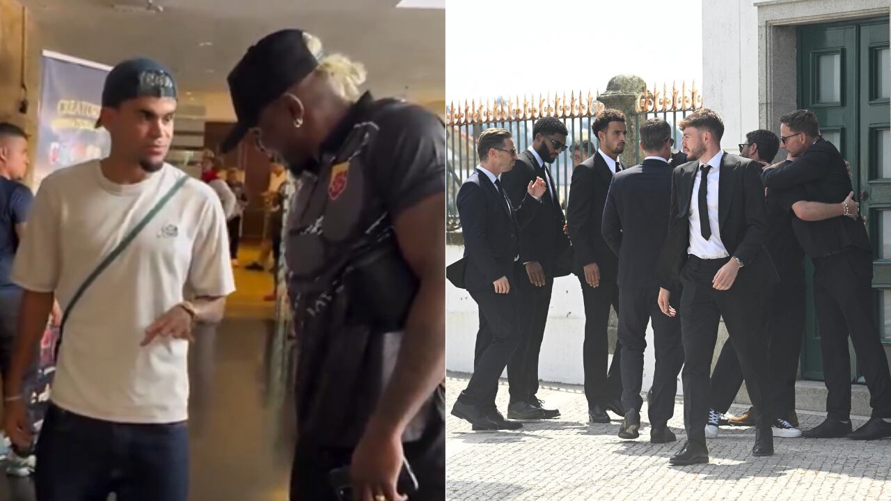 Gran parte del plantel de Liverpool estuvo en el funeral de Diogo Jota. Luis Díaz en un evento con creadores de contenido en Colombia