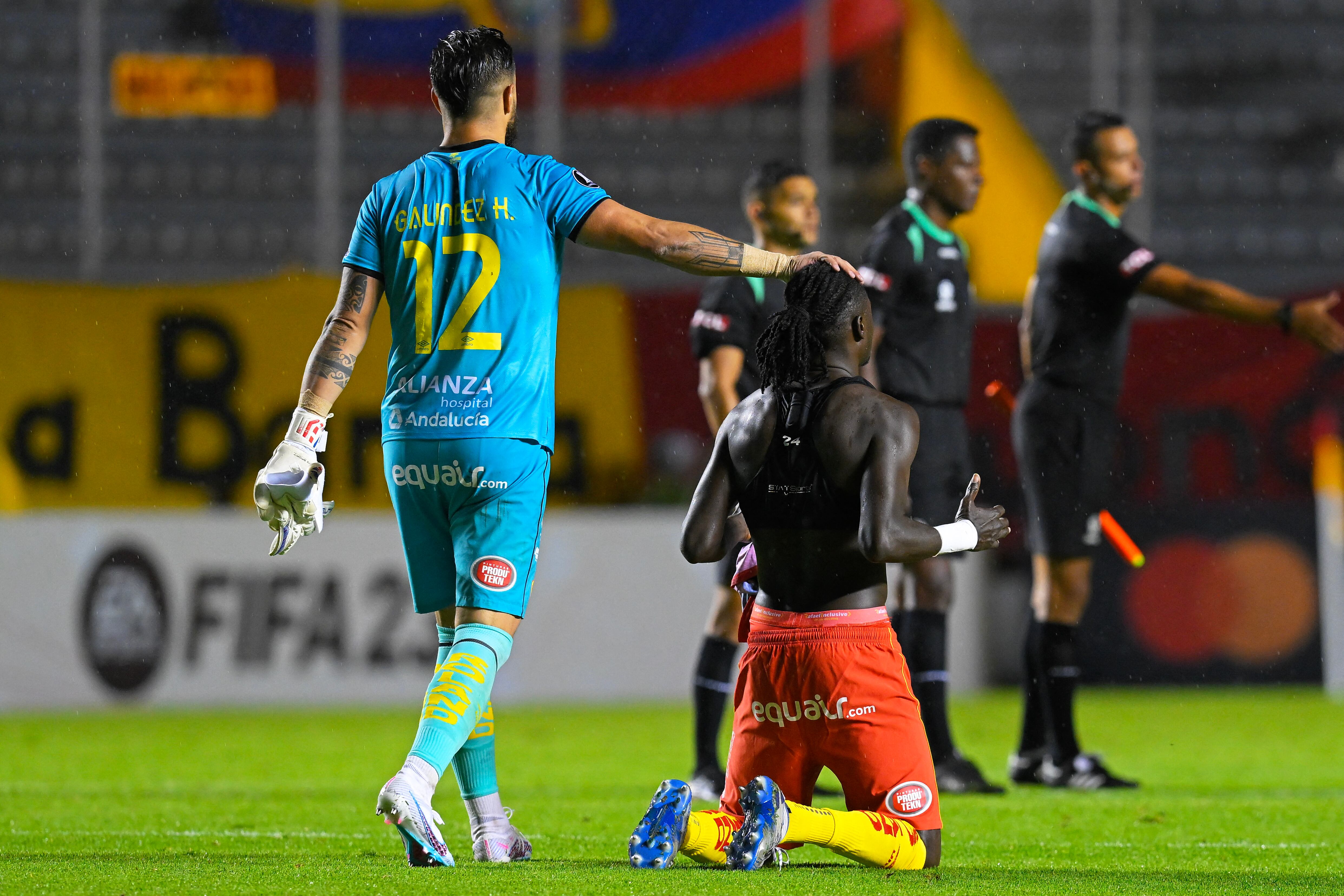 Aucas brilló en su primer partido de Copa Libertadores de la historia.