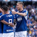 Los azules llegaron a nueve unidades en el campeonato.