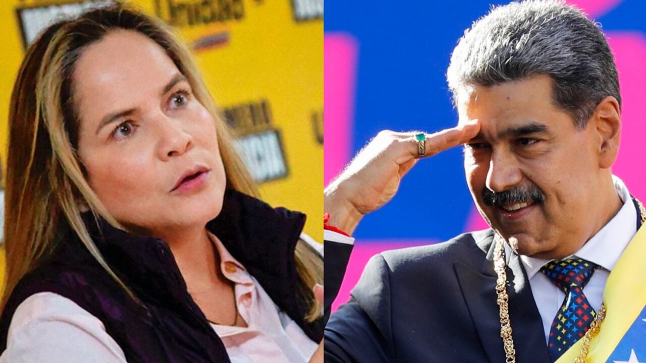María Beatriz Martínez y Nicolás Maduro