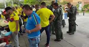 Taxistas y Esmad en Medellín