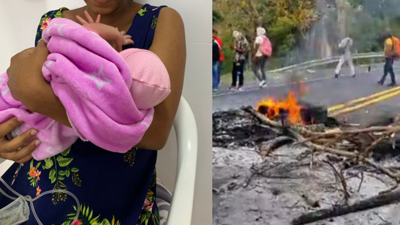 Mujer que, en proceso de parto, se enfrentó a los bloqueos en el Bajo Cauca antioqueño.