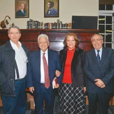 Darío Jaramillo, Carlos Lemoine, Patricia Lara y Gabriel Iriarte.