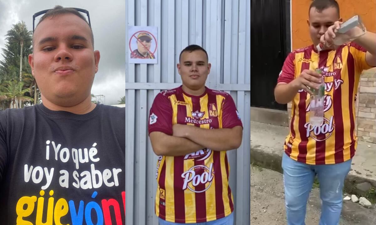 Alejandro Montenegro, hincha de Deportes Tolima. Foto: Captura de pantalla Facebook Alejandro Montenegro.