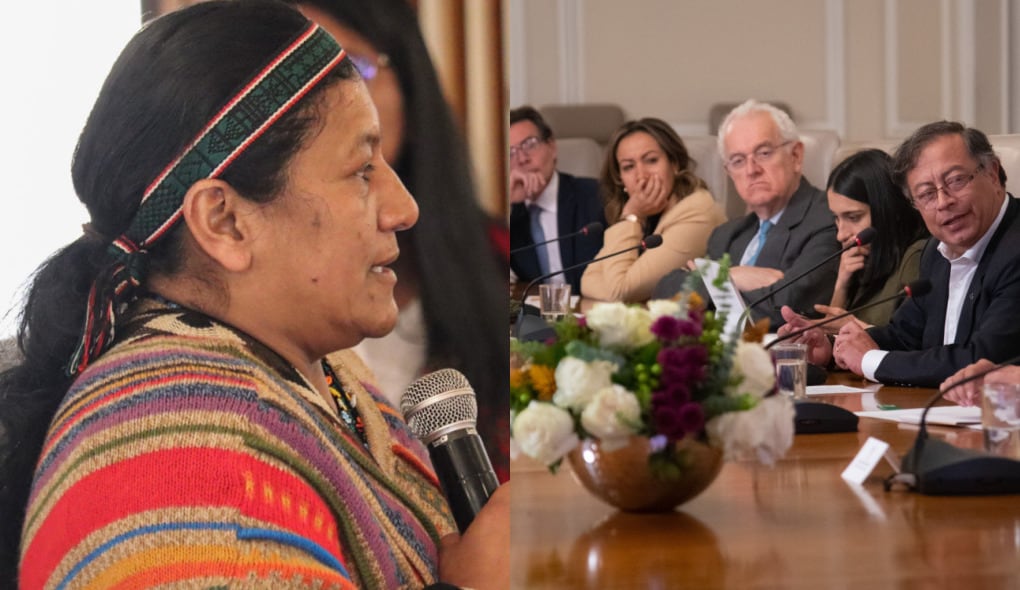 Aida Quilcué criticó a los ministros del Gobierno.