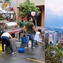 Carrotanques fueron habilitados para apoyar el suministro de agua en sectores de Medellín afectados por las interrupciones del servicio.