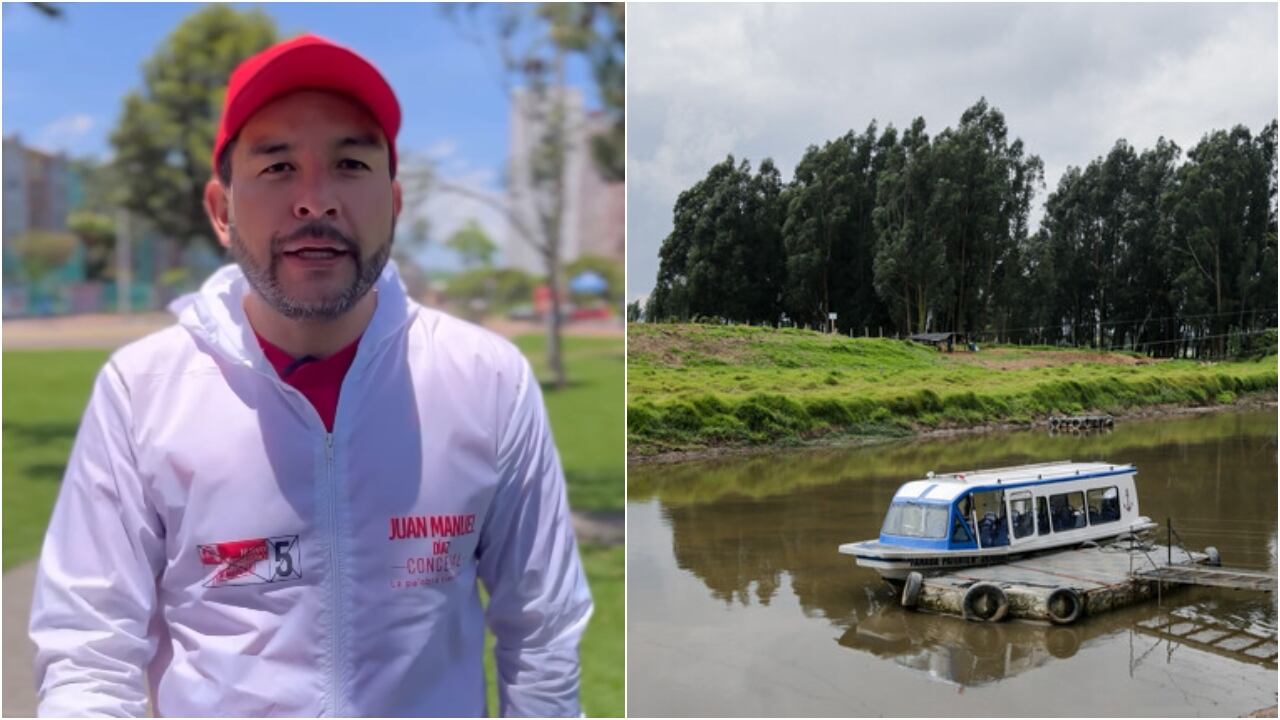 Juan Manuel Díaz, candidato al Concejo de Bogotá, propone movilidad fluvial.