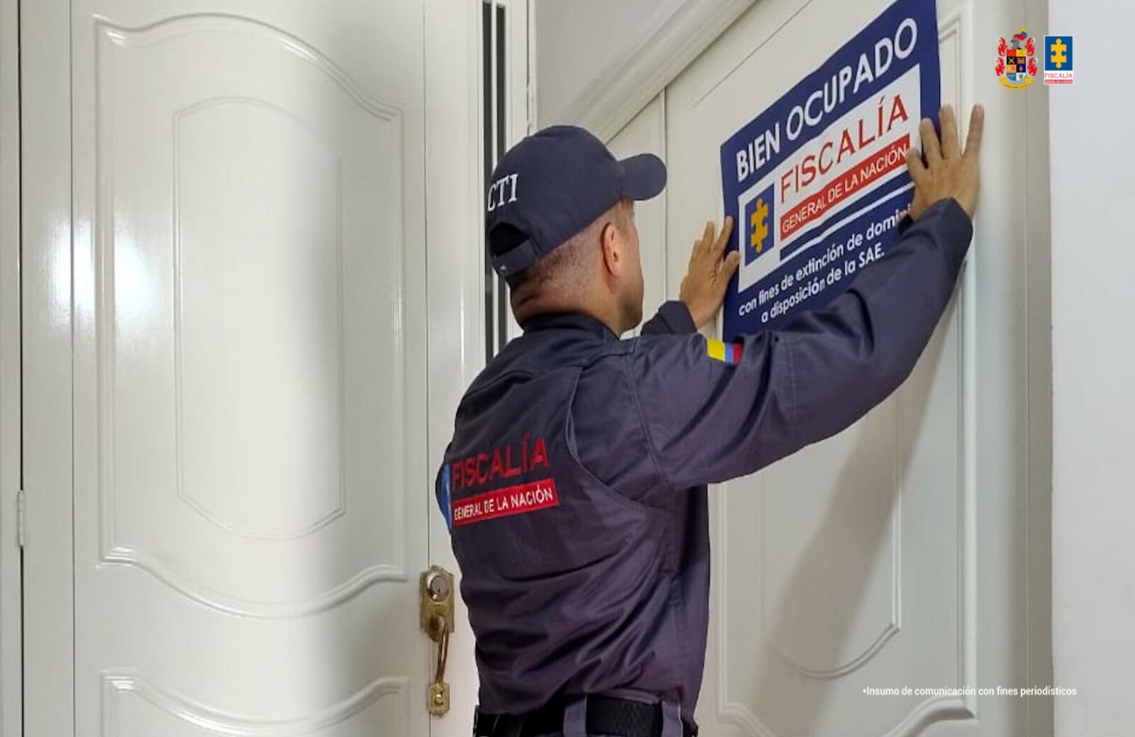 27 bienes avaluados en más de 7.000 millones de pesos fueron ocupados con fines de extinción del derecho de dominio.