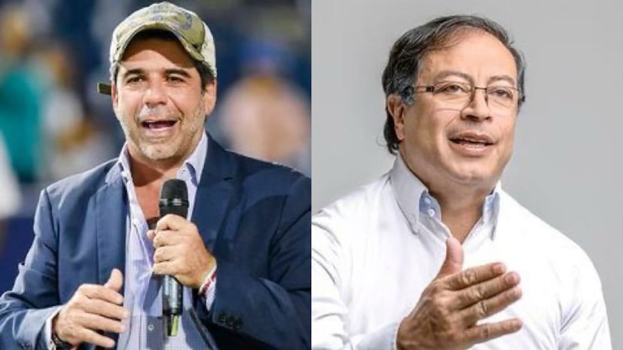 A la izquierda, Alex Char y a la derecha Gustavo Petro.