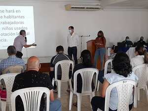 Imágenes de la reunión realizada en 2021 sobre la situación.